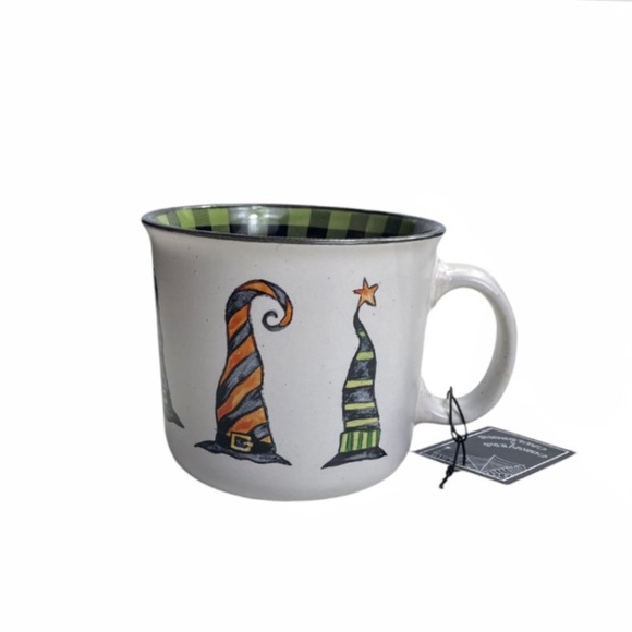 NWT Cobwebs & Cauldrons “Off Duty Witch" Large Stoneware Soup / Mug - Picture 6 of 16